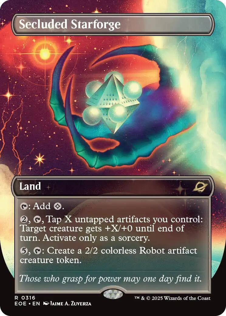 Image for Secluded Starforge (Borderless) (316) [Edge of Eternities] - Magic: The Gathering