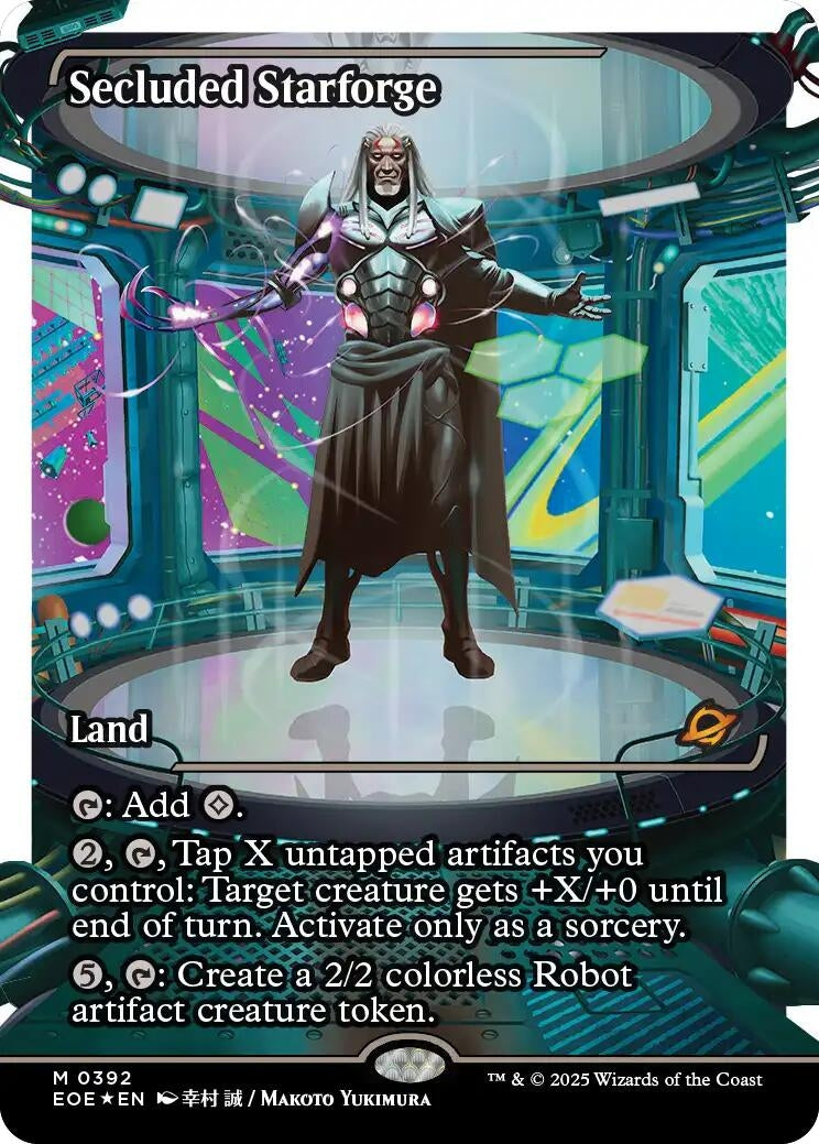 Image for Secluded Starforge (Showcase) (Fracture Foil) (392) [Edge of Eternities] - Magic: The Gathering