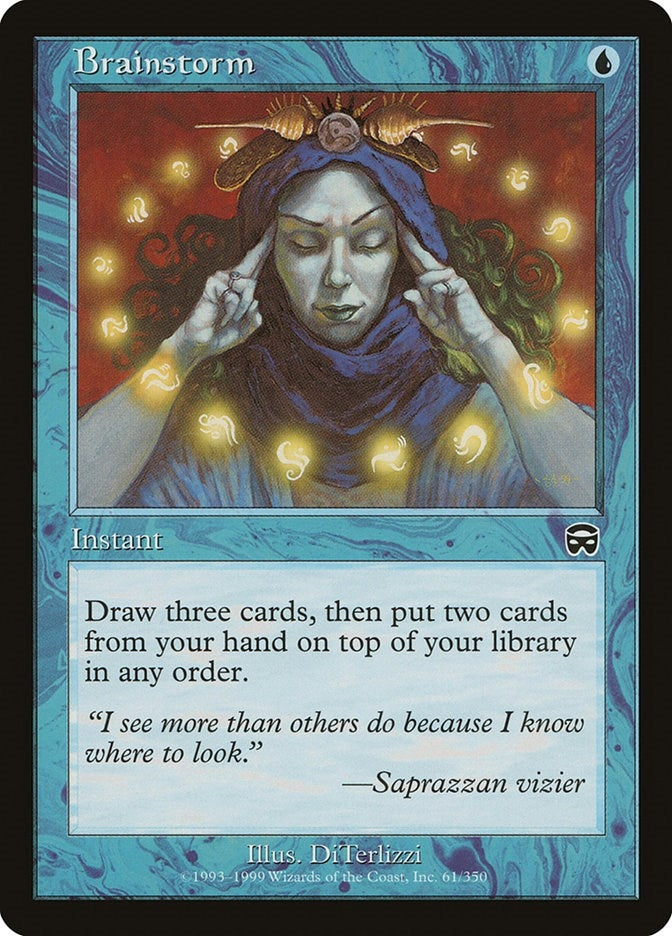 Image for Brainstorm (61) [Mercadian Masques] - Magic: The Gathering