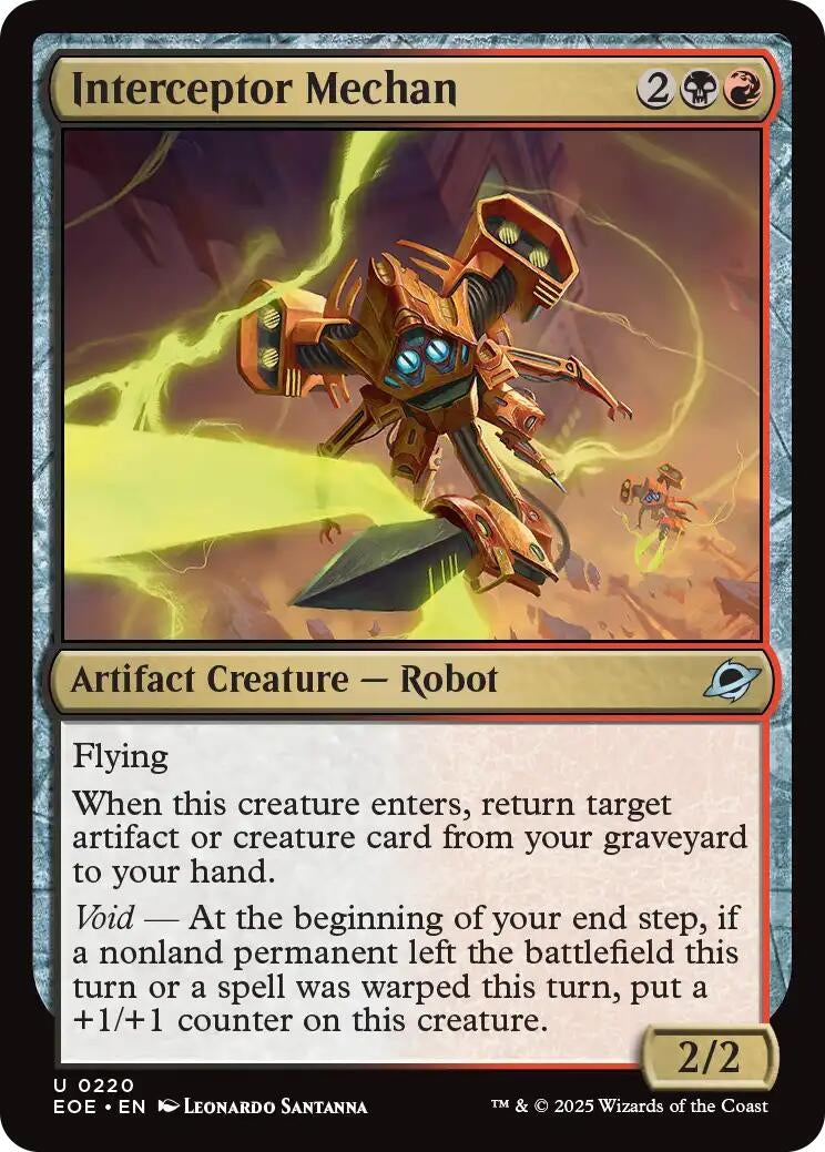 Image for Interceptor Mechan (220) [Edge of Eternities] - Magic: The Gathering
