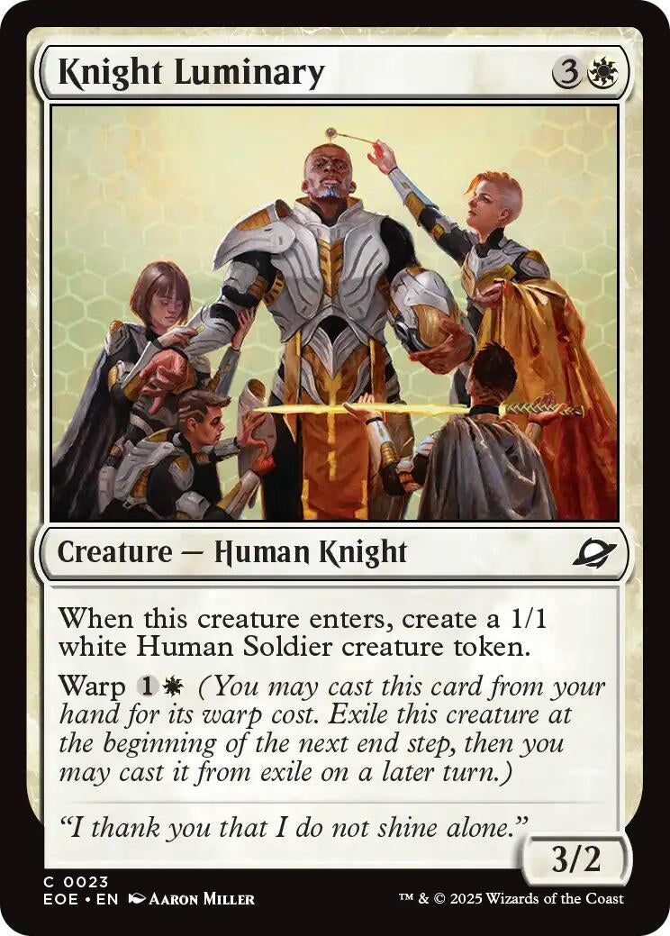Image for Knight Luminary (23) [Edge of Eternities] - Magic: The Gathering