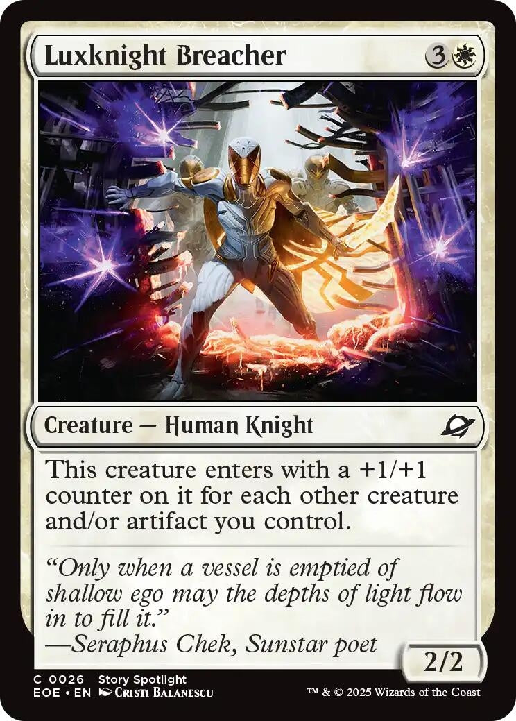 Image for Luxknight Breacher (26) [Edge of Eternities] - Magic: The Gathering
