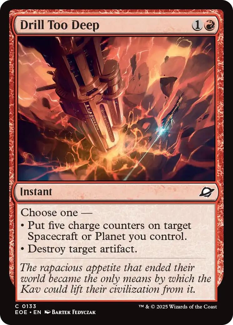 Image for Drill Too Deep (133) [Edge of Eternities] - Magic: The Gathering