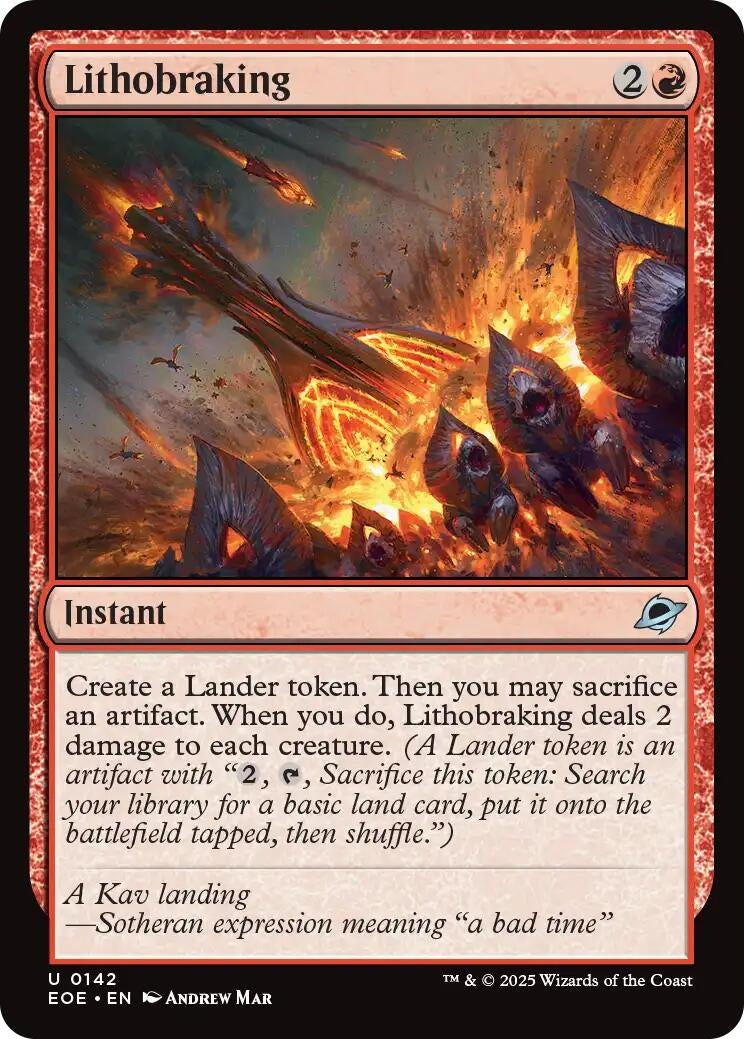Image for Lithobraking (142) [Edge of Eternities] - Magic: The Gathering