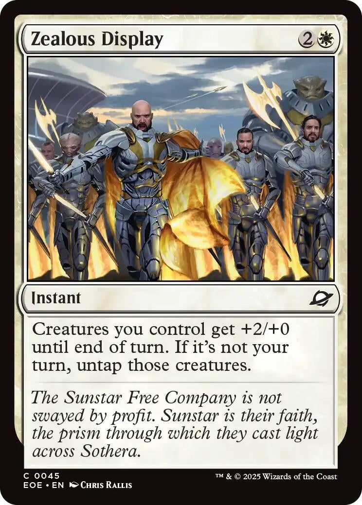Image for Zealous Display (45) [Edge of Eternities] - Magic: The Gathering