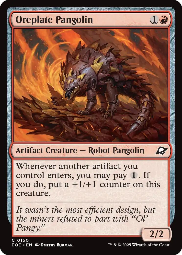 Image for Oreplate Pangolin (150) [Edge of Eternities] - Magic: The Gathering