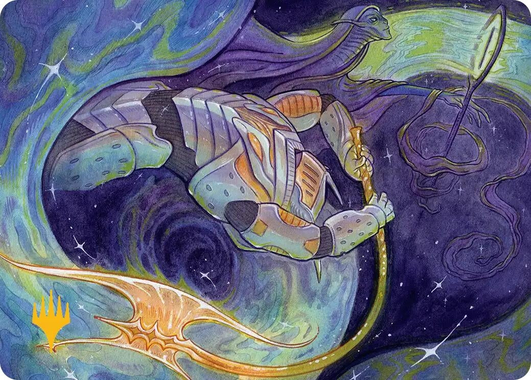 Image for Seam Rip Art Card (Gold-Stamped Planeswalker Symbol) (6) [Edge of Eternities] - Magic: The Gathering