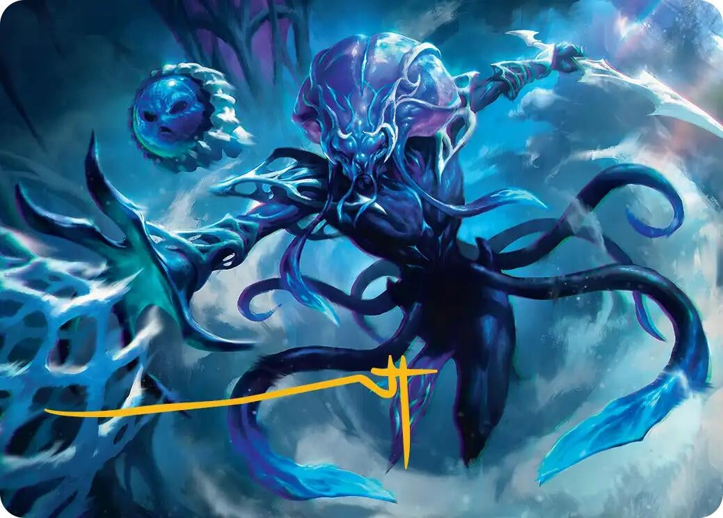 Image for Illvoi Galeblade Art Card (Gold-Stamped Signature) (7) [Edge of Eternities] - Magic: The Gathering
