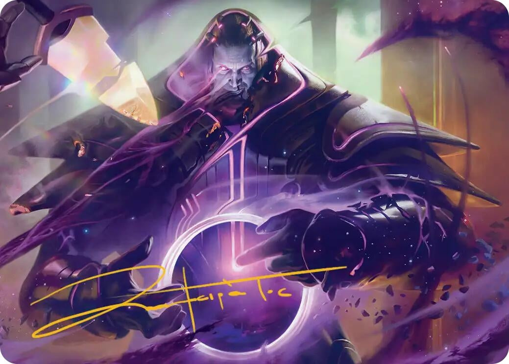 Image for Embrace Oblivion Art Card (Gold-Stamped Signature) (13) [Edge of Eternities] - Magic: The Gathering