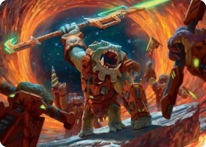 Image for Frontline War-Rager Art Card (16) [Edge of Eternities] - Magic: The Gathering