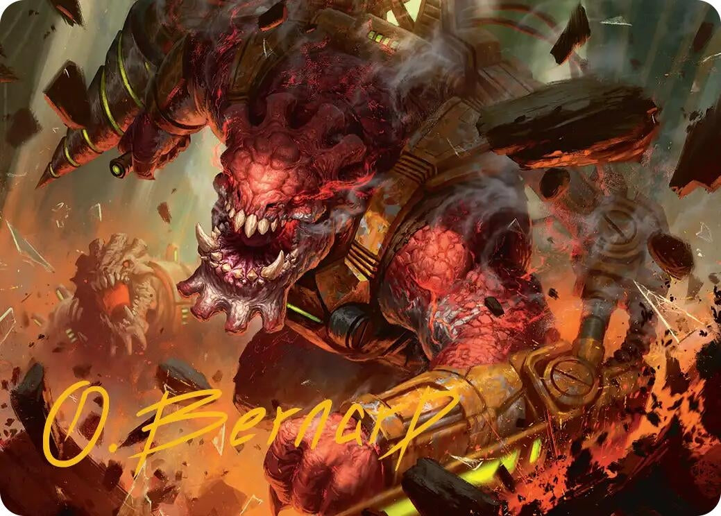 Image for Full Bore Art Card (Gold-Stamped Signature) (17) [Edge of Eternities] - Magic: The Gathering