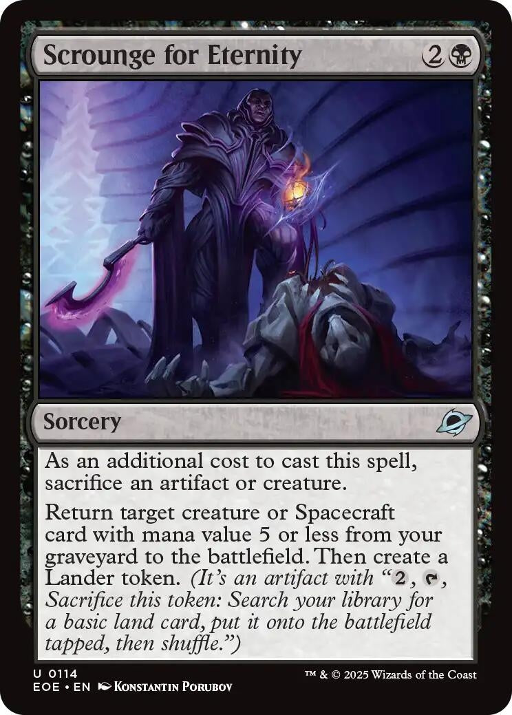 Image for Scrounge for Eternity (114) [Edge of Eternities] - Magic: The Gathering