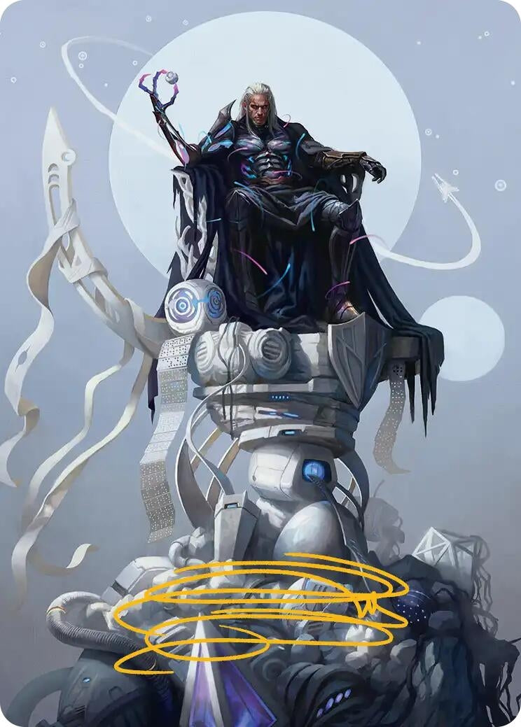 Image for Tezzeret, Cruel Captain Art Card (35/54) (Gold-Stamped Signature) (35) [Edge of Eternities] - Magic: The Gathering