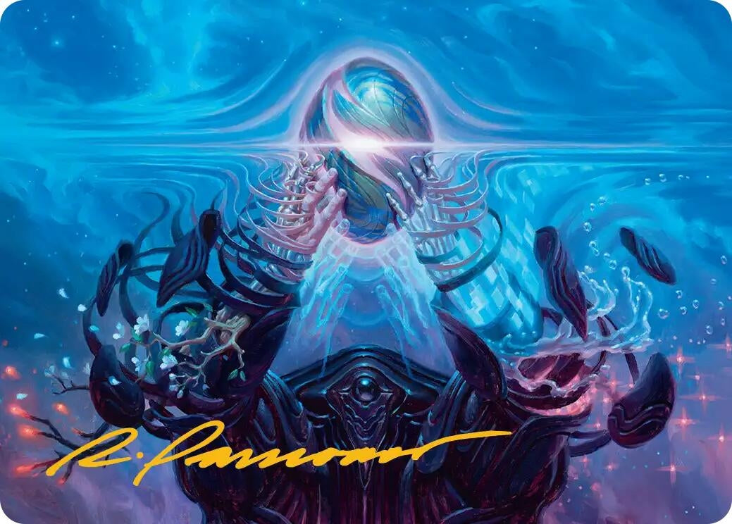 Image for The Endstone Art Card (Gold-Stamped Signature) (28) [Edge of Eternities] - Magic: The Gathering