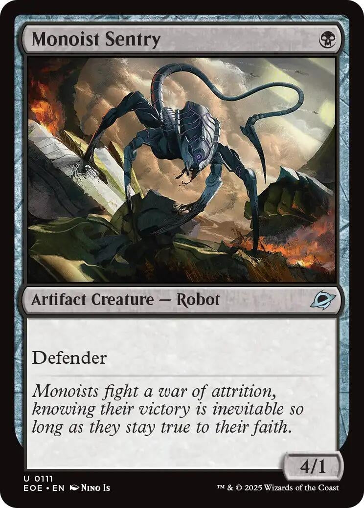 Image for Monoist Sentry (111) [Edge of Eternities] - Magic: The Gathering