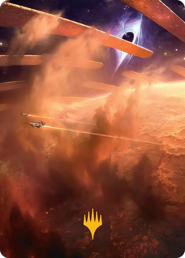 Image for Adagia, Windswept Bastion Art Card (Gold-Stamped Planeswalker Symbol) (29) [Edge of Eternities] - Magic: The Gathering