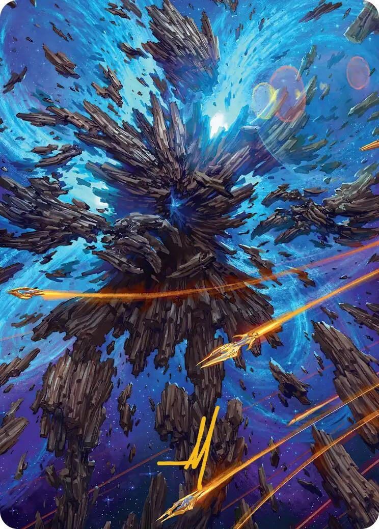 Image for Celestial Colonnade Art Card (Gold-Stamped Signature) (44) [Edge of Eternities] - Magic: The Gathering