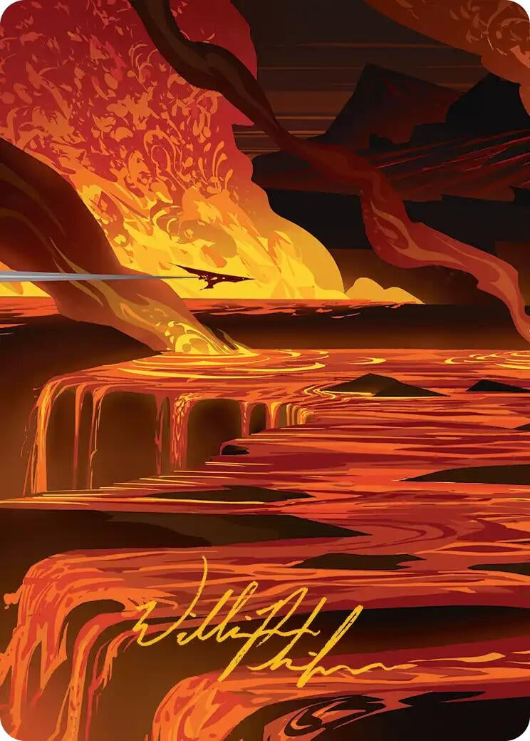 Image for Blast Zone Art Card (Gold-Stamped Signature) (48) [Edge of Eternities] - Magic: The Gathering