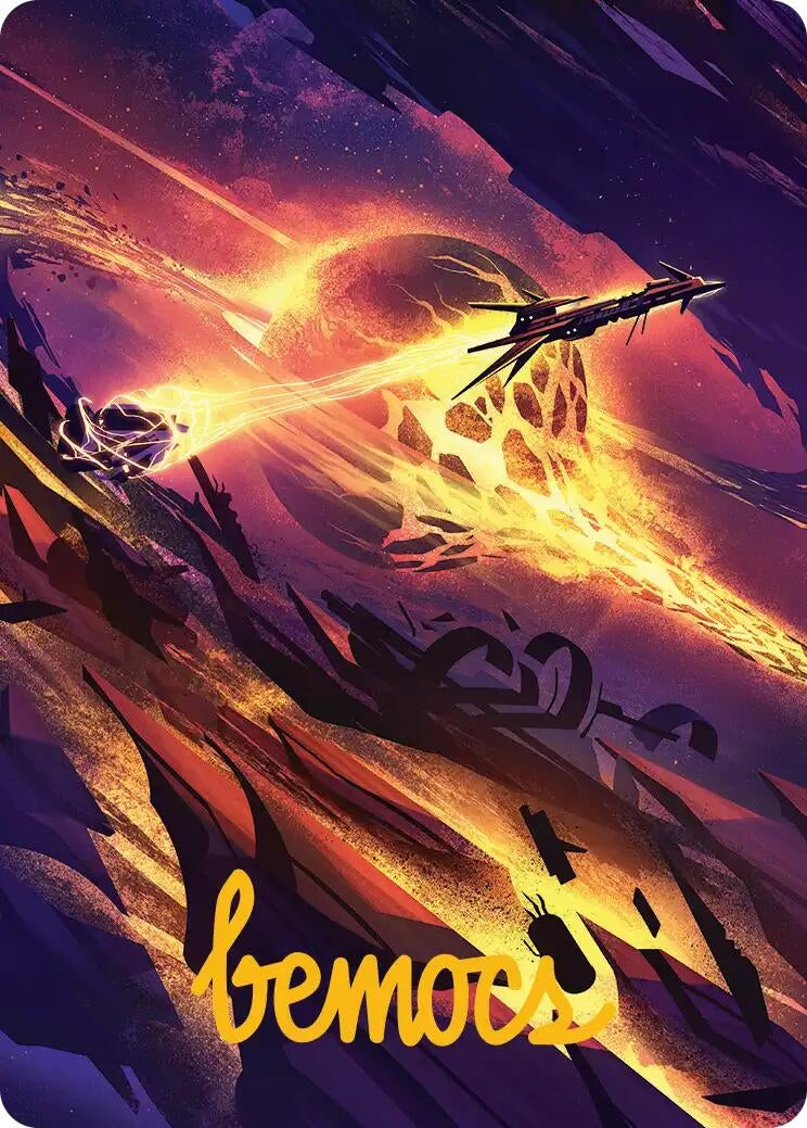Image for Scavenger Grounds Art Card (53/54) (Gold-Stamped Signature) (53) [Edge of Eternities] - Magic: The Gathering