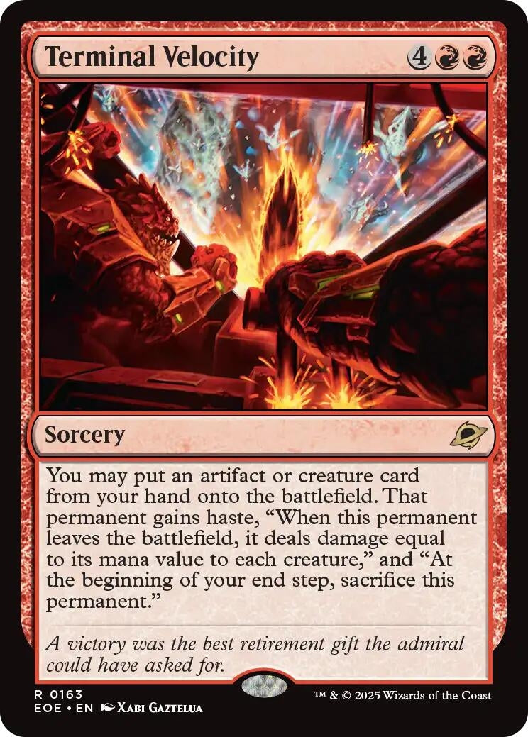 Image for Terminal Velocity (163) [Edge of Eternities] - Magic: The Gathering