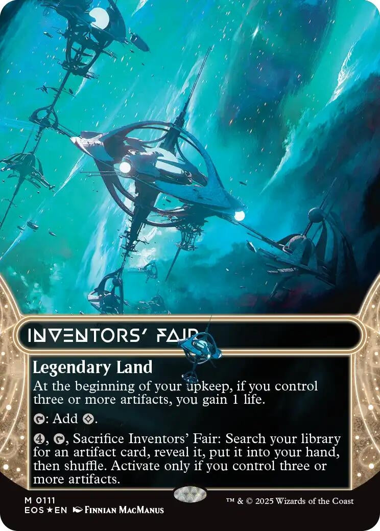 Image for Inventors' Fair (0111) (Borderless) (Galaxy Foil) (111) [Edge of Eternities: Stellar Sights] - Magic: The Gathering