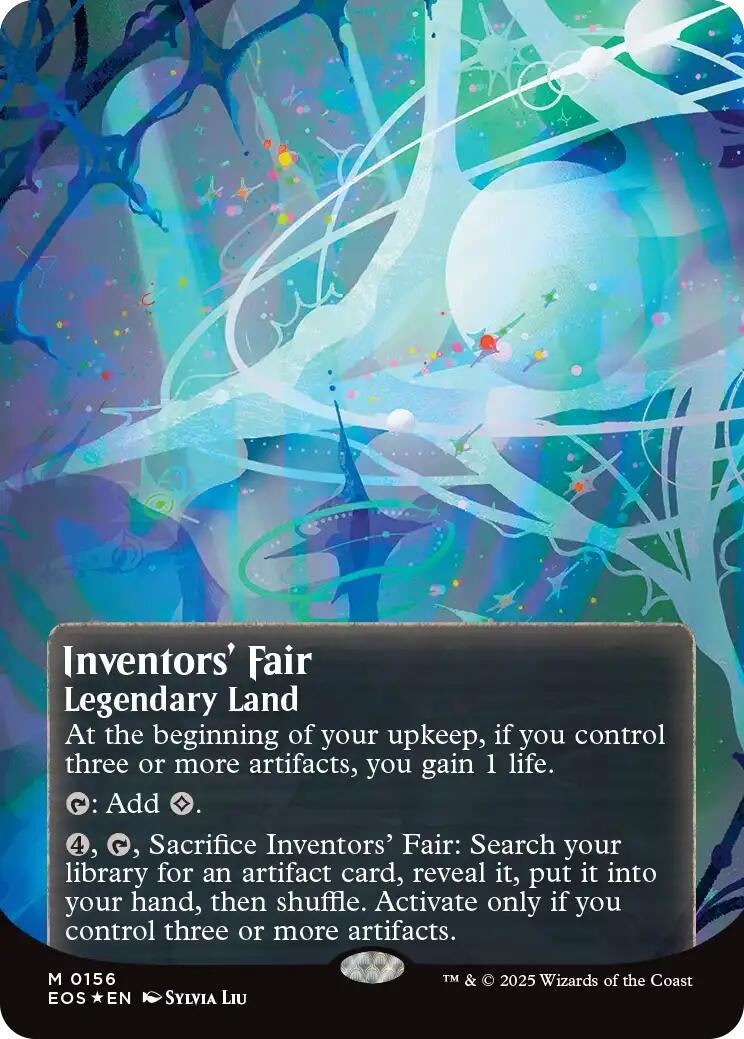 Image for Inventors' Fair (0156) (Borderless) (Galaxy Foil) (156) [Edge of Eternities: Stellar Sights] - Magic: The Gathering