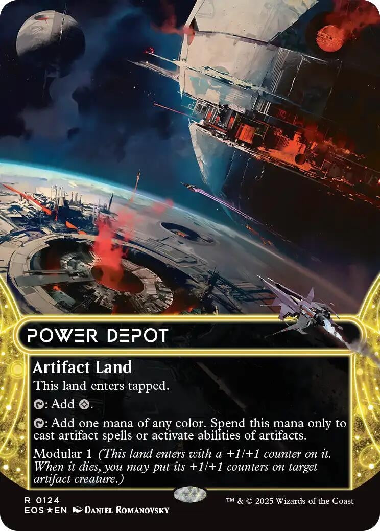 Image for Power Depot (0124) (Borderless) (Galaxy Foil) (124) [Edge of Eternities: Stellar Sights] - Magic: The Gathering
