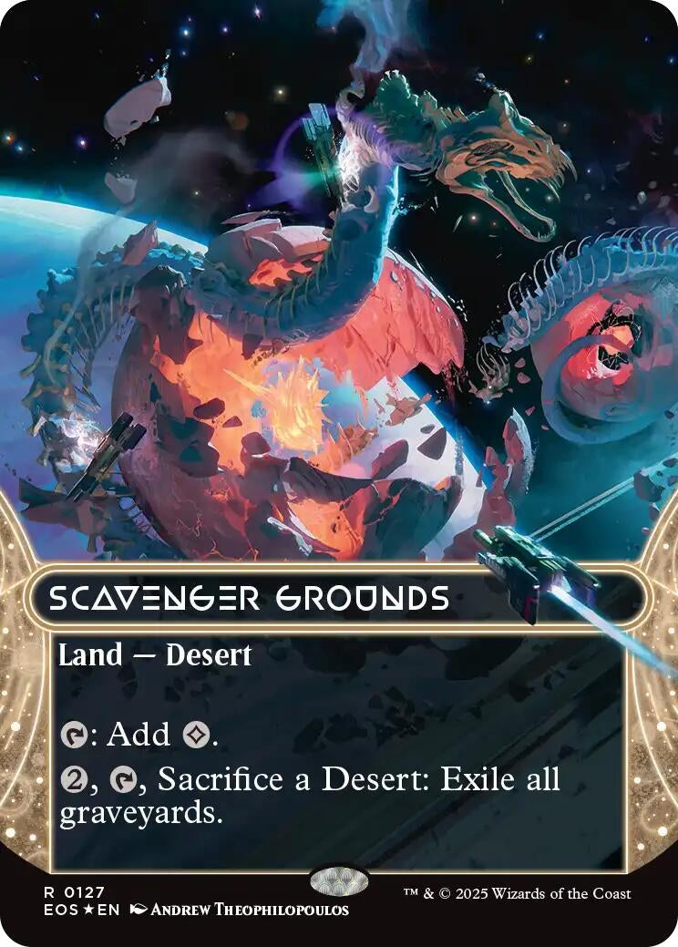 Image for Scavenger Grounds (0127) (Borderless) (Galaxy Foil) (127) [Edge of Eternities: Stellar Sights] - Magic: The Gathering