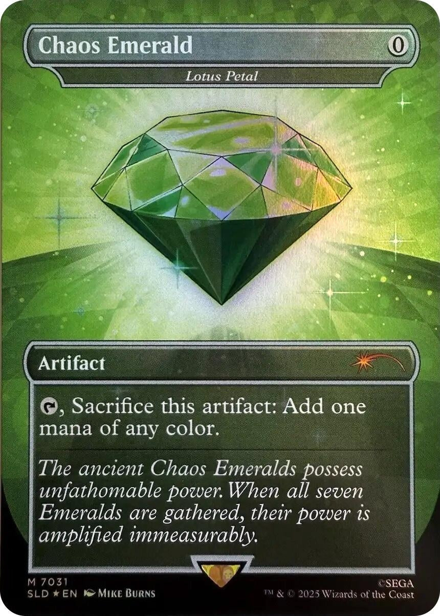 Image for Chaos Emerald - Lotus Petal (7031) (7031) [Secret Lair Drop Series] - Magic: The Gathering