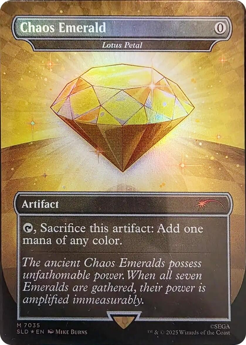 Image for Chaos Emerald - Lotus Petal (7035) (7035) [Secret Lair Drop Series] - Magic: The Gathering