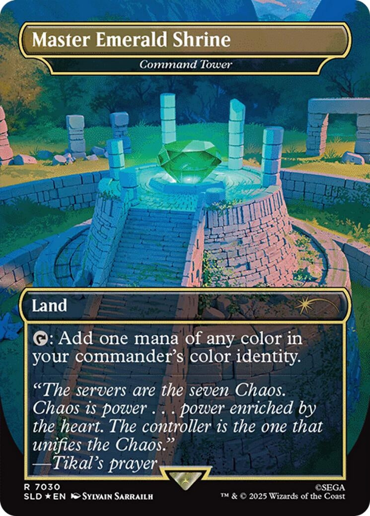 Image for Master Emerald Shrine - Command Tower (7030) (Rainbow Foil) (7030) [Secret Lair Drop Series] - Magic: The Gathering