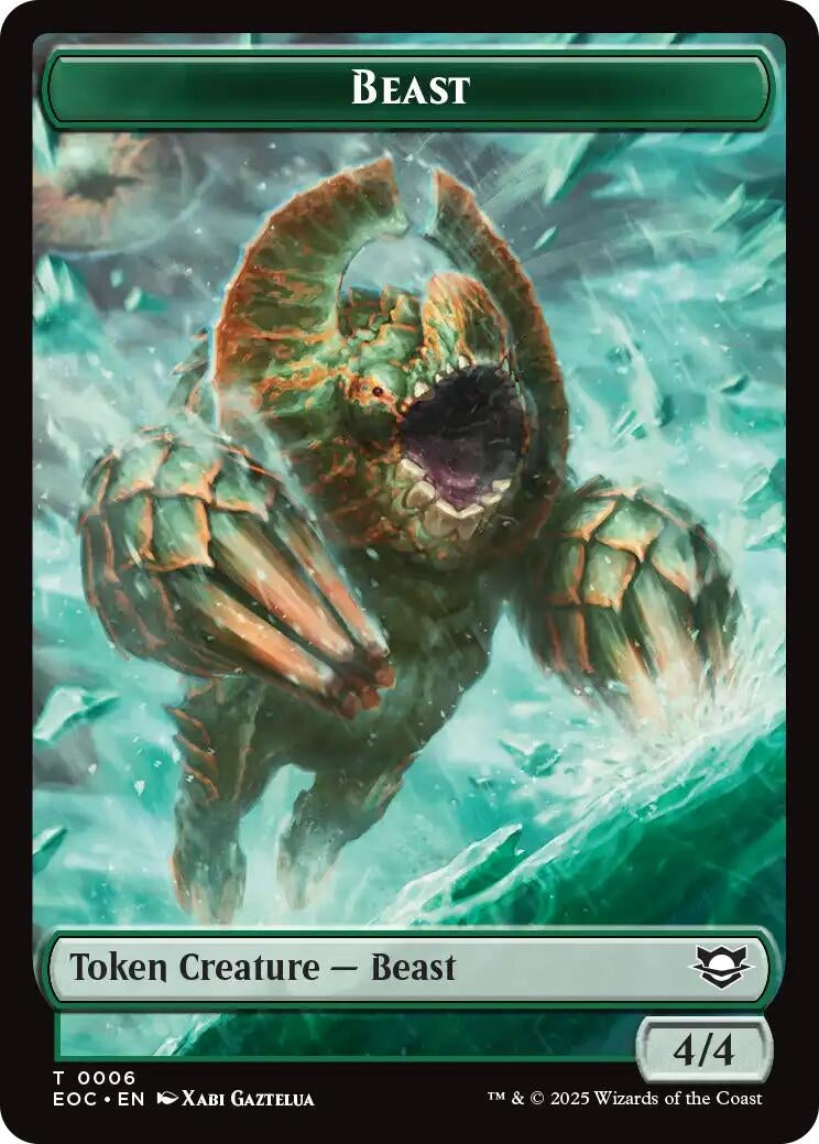 Image for Beast (0006) // Pest Double-Sided Token (6 // 9) [Edge of Eternities] - Magic: The Gathering