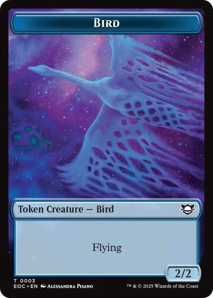 Image for Bird // Golem (0012) Double-Sided Token (3 // 12) [Edge of Eternities] - Magic: The Gathering