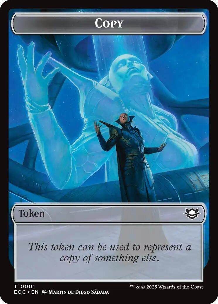 Image for Copy // Clue Double-Sided Token (1 // 10) [Edge of Eternities] - Magic: The Gathering