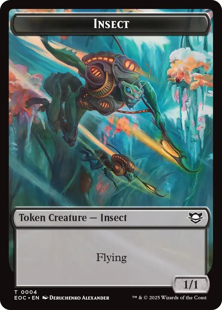 Image for Insect // Elemental (0008) Double-Sided Token (4 // 8) [Edge of Eternities] - Magic: The Gathering