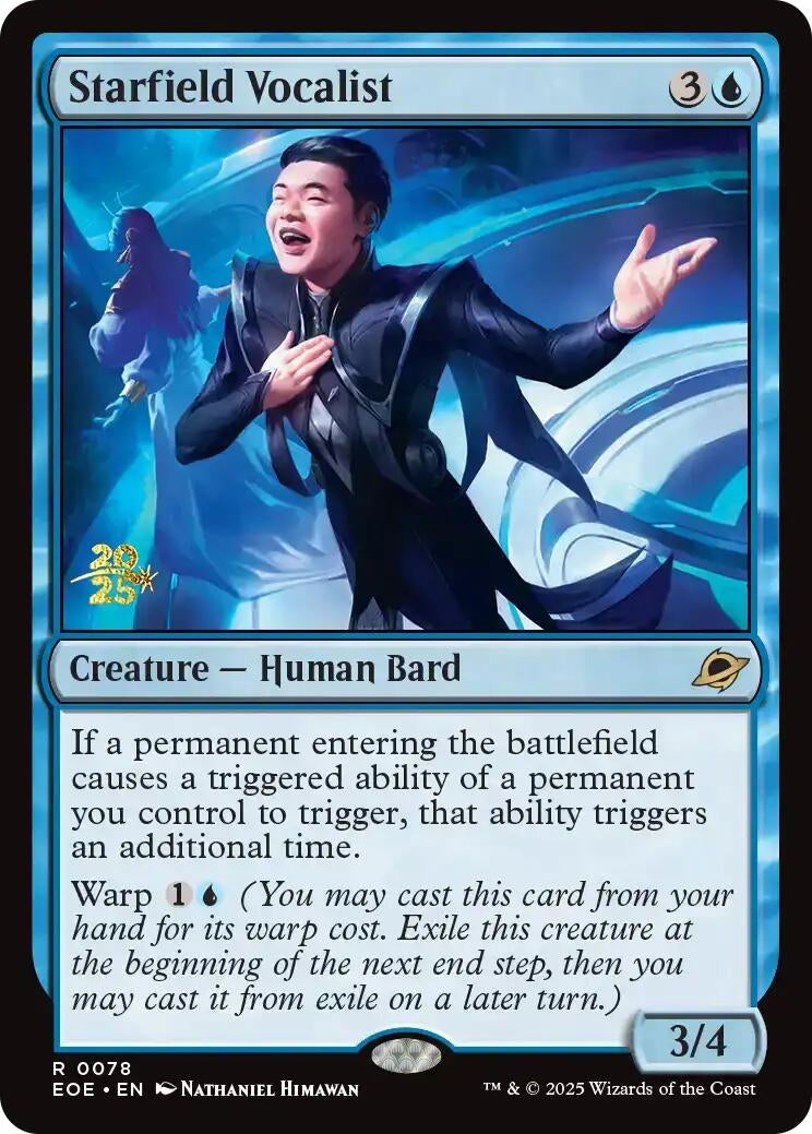 Image for Starfield Vocalist (78) [Prerelease Cards] - Magic: The Gathering