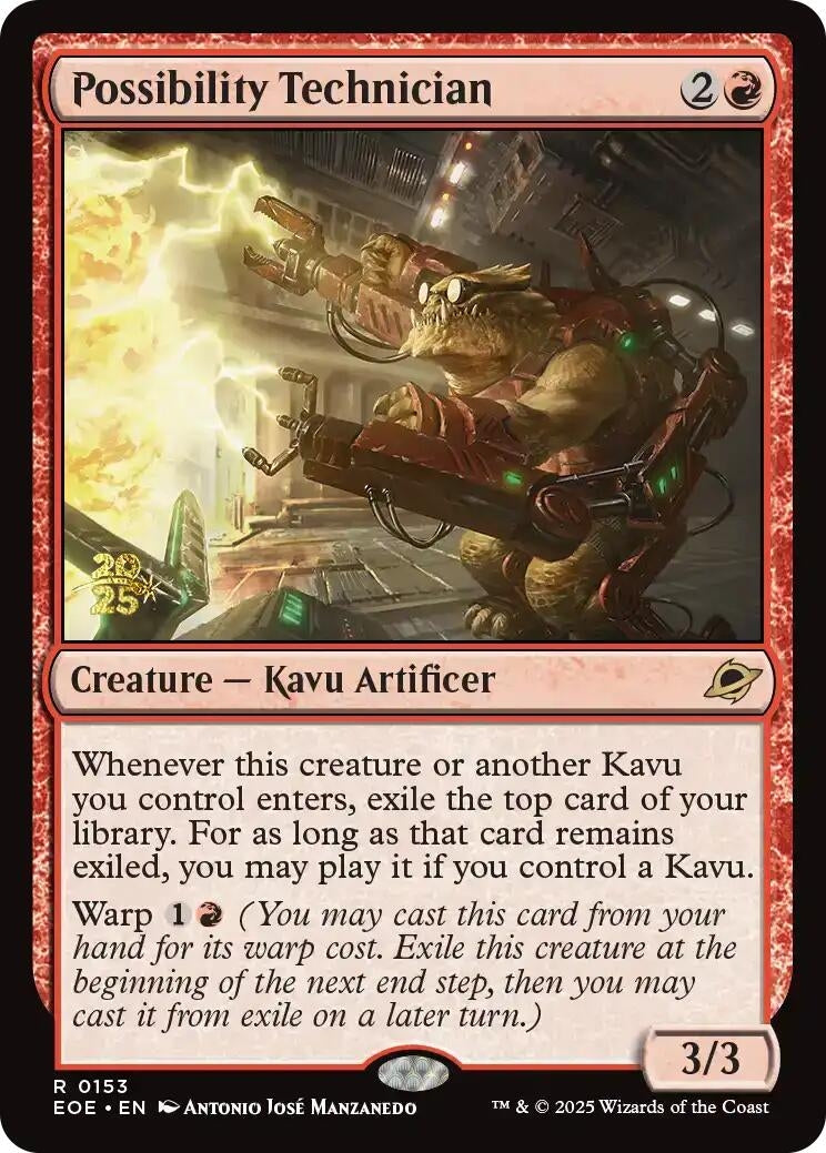 Image for Possibility Technician (153) [Prerelease Cards] - Magic: The Gathering