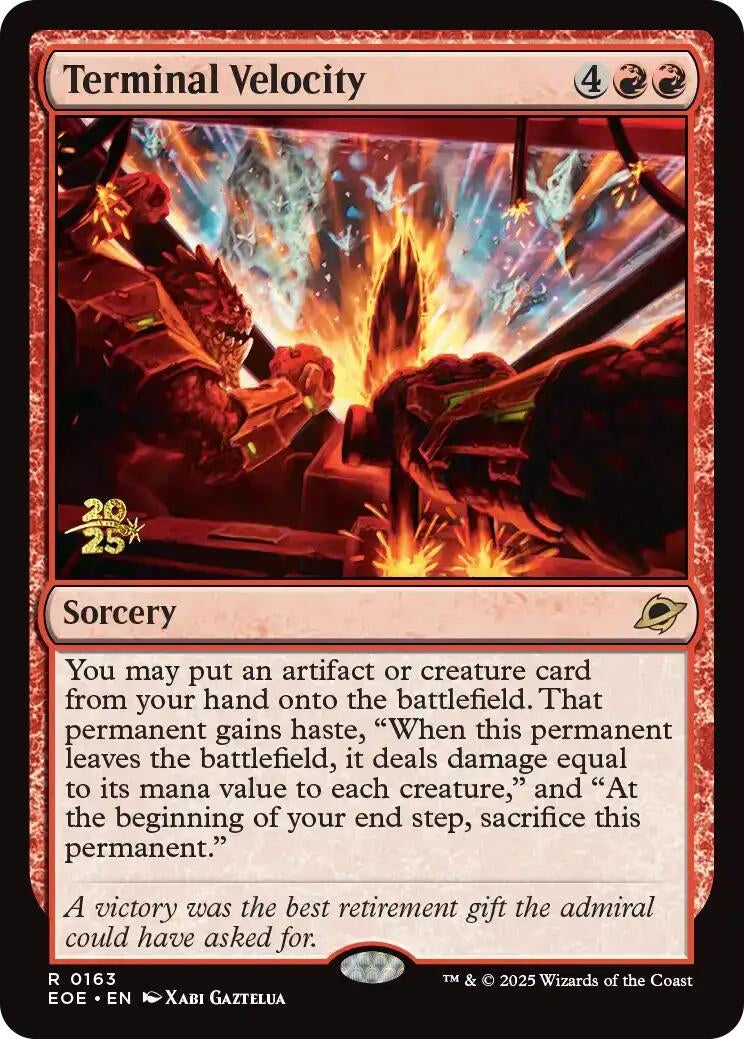 Image for Terminal Velocity (163) [Prerelease Cards] - Magic: The Gathering