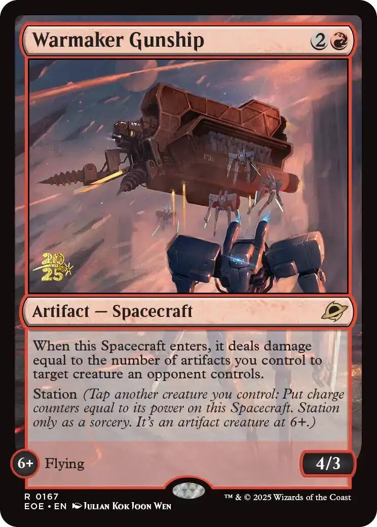 Image for Warmaker Gunship (167) [Prerelease Cards] - Magic: The Gathering