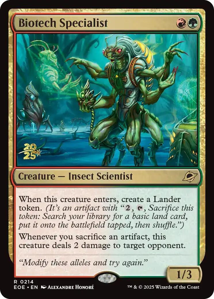 Image for Biotech Specialist (214) [Prerelease Cards] - Magic: The Gathering