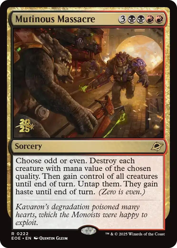 Image for Mutinous Massacre (222) [Prerelease Cards] - Magic: The Gathering