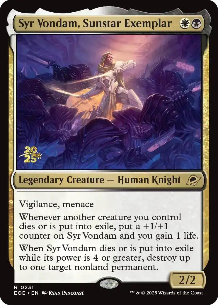Image for Syr Vondam, Sunstar Exemplar (231) [Prerelease Cards] - Magic: The Gathering
