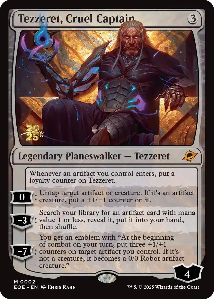 Image for Tezzeret, Cruel Captain (2) [Prerelease Cards] - Magic: The Gathering
