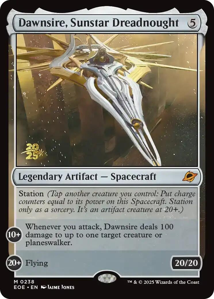 Image for Dawnsire, Sunstar Dreadnought (238) [Prerelease Cards] - Magic: The Gathering