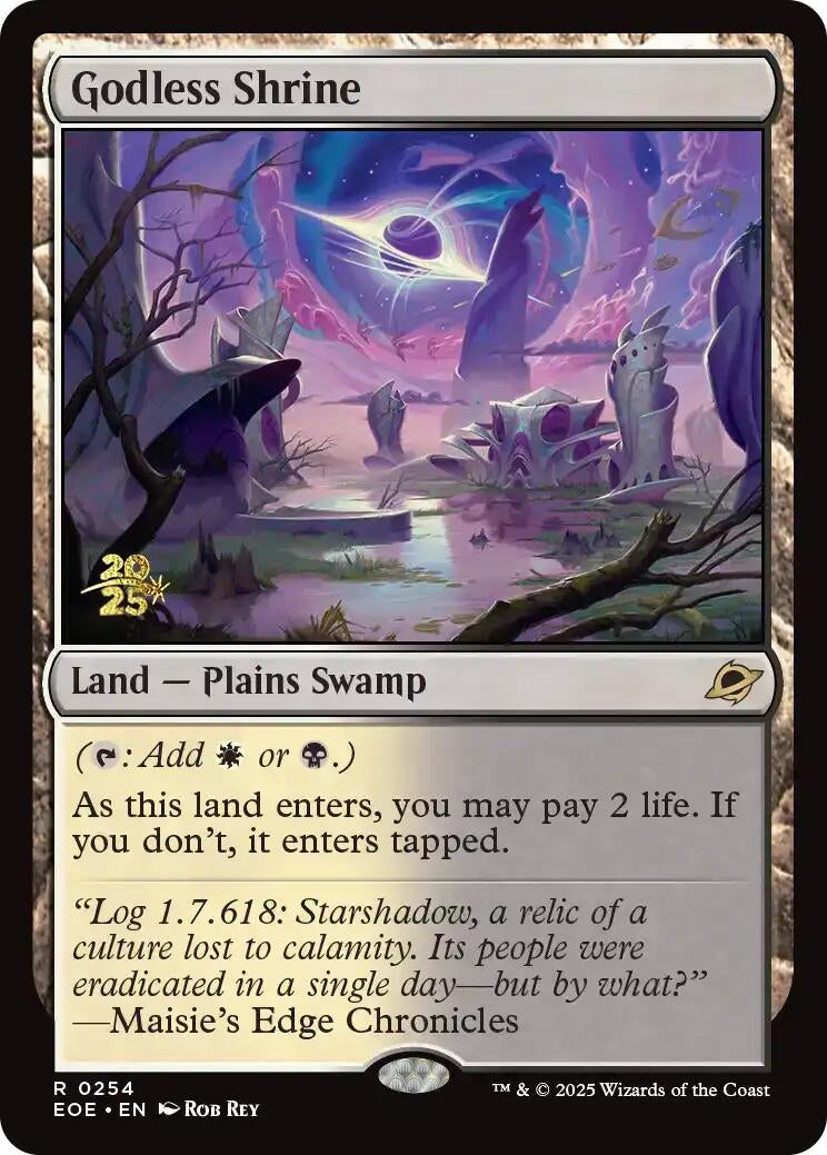 Image for Godless Shrine (254) [Prerelease Cards] - Magic: The Gathering