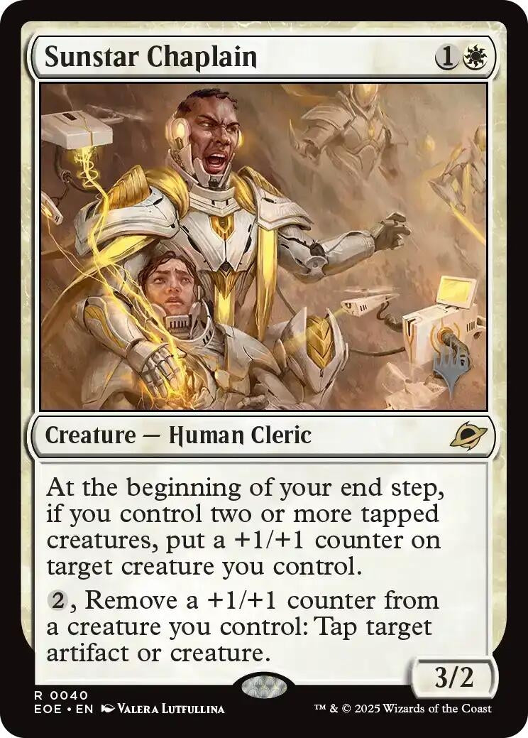 Image for Sunstar Chaplain (40) [Edge of Eternities] - Magic: The Gathering
