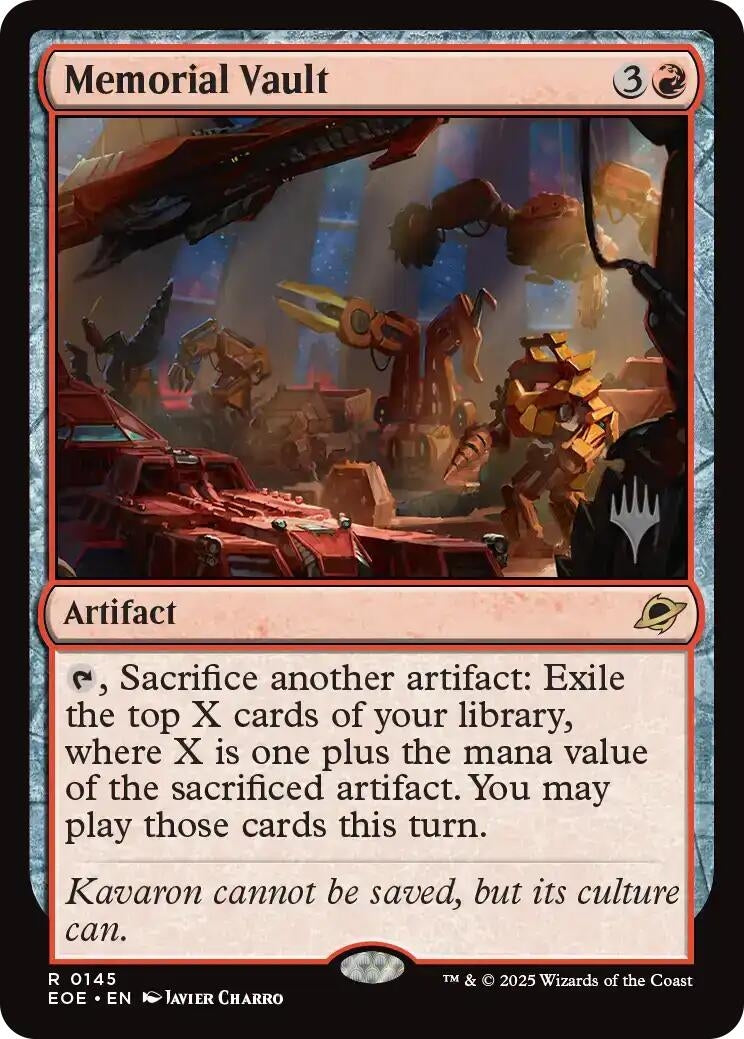 Image for Memorial Vault (145) [Edge of Eternities] - Magic: The Gathering