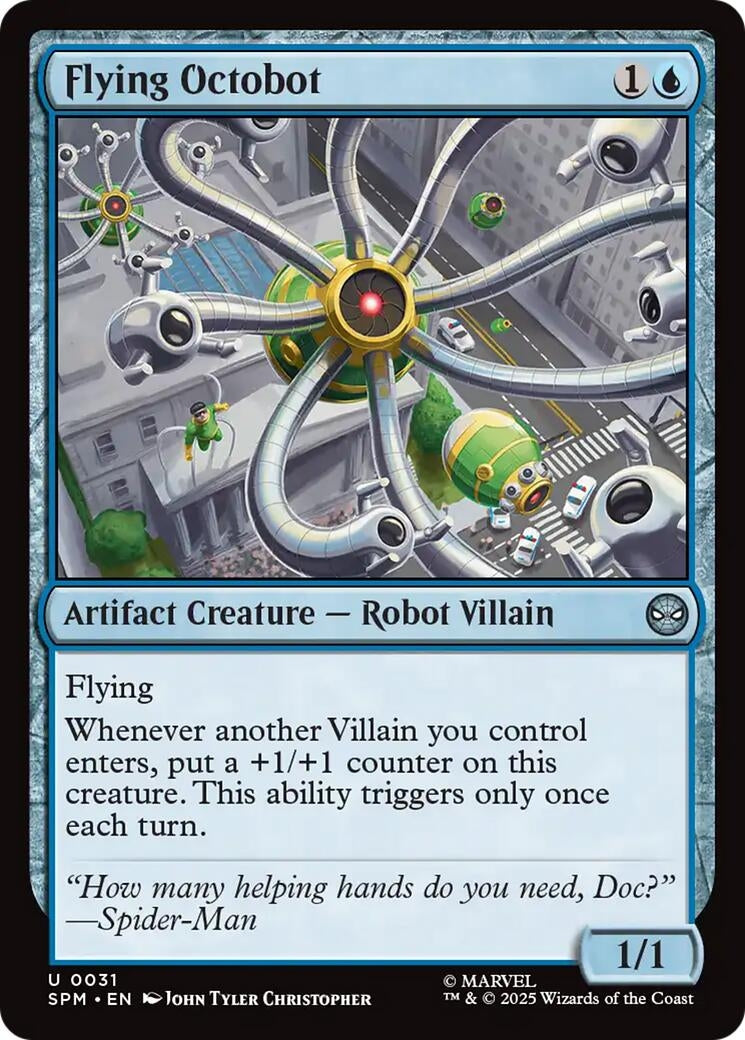 Image for Flying Octobot (31) [Marvel's Spider-Man] - Magic: The Gathering
