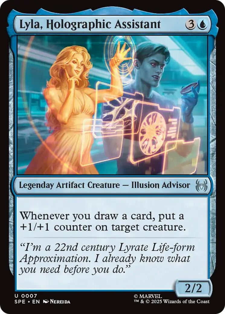 Image for Lyla, Holographic Assistant (7) [Marvel's Spider-Man: Eternal-Legal] - Magic: The Gathering