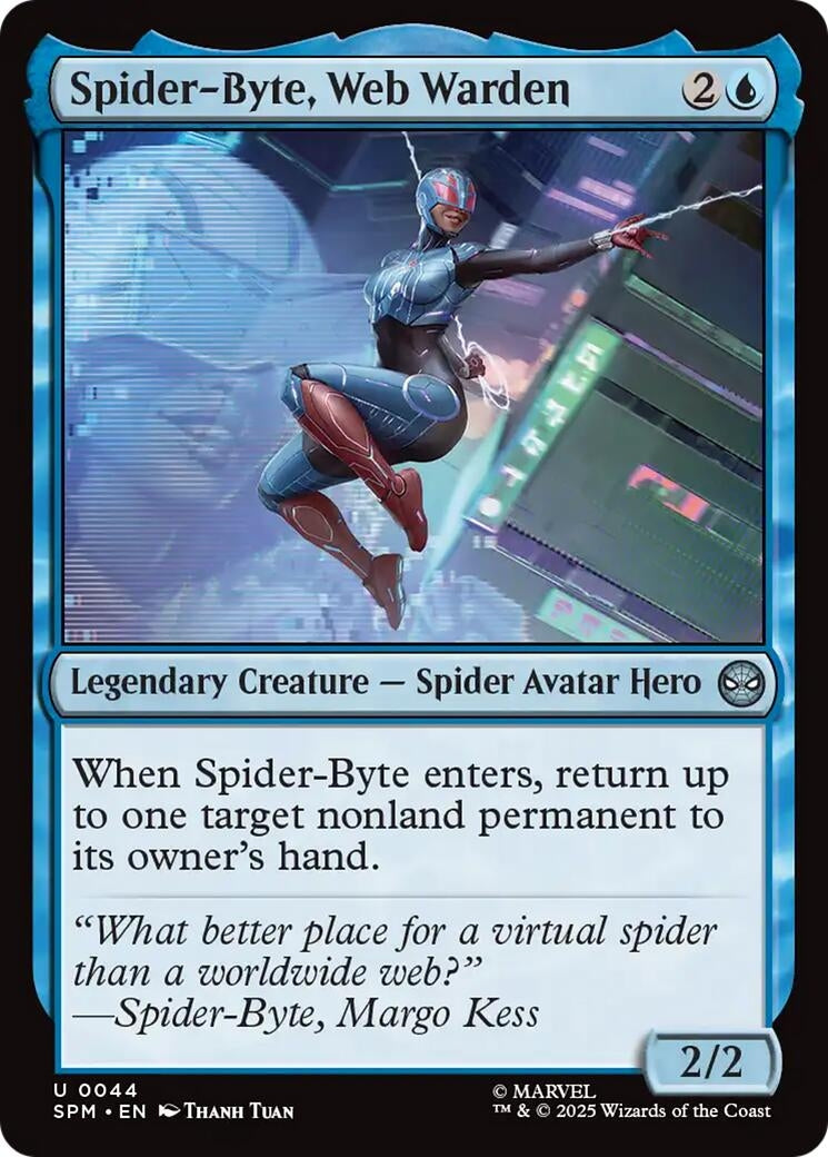 Image for Spider-Byte, Web Warden (44) [Marvel's Spider-Man] - Magic: The Gathering